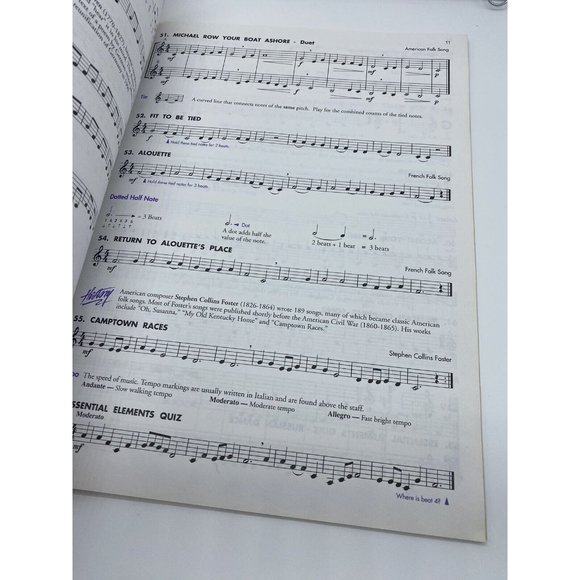 Essential Elements: A Comprehensive Band Method - Bb Clarinet Book 1, 1991 VTG - Picture 6 of 8